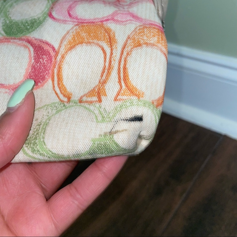 VTG 90sY2k Retro COACH POPPY multicolored mini pouchette bag convert to wristlet - Picture 4 of 12